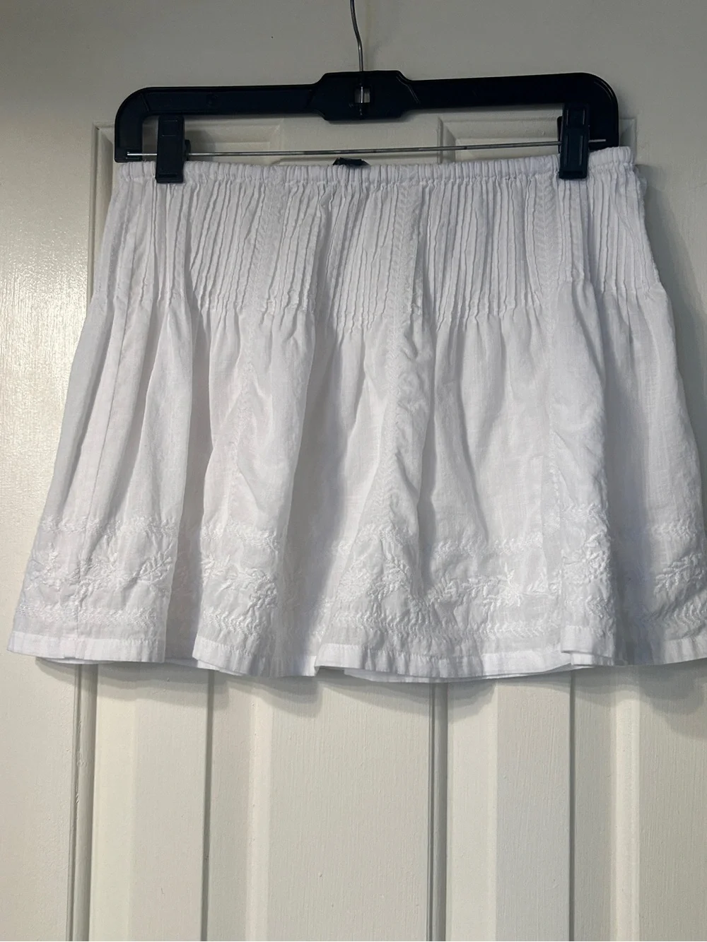 NWOT J Crew Embroidered Side Tie 100% Cotton Mini Skirt - Picture 5 of 12